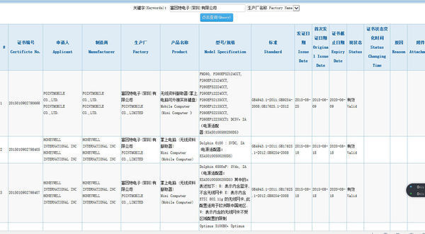 關(guān)于查詢CCC工廠編號A104194的證書信息的說明